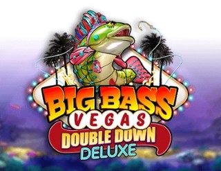 Big Bass Vegas Double Down Deluxe Slot online game logo by Pragmatic Play on spellwins.com.pl