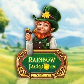 Rainbow Jackpots Megaways logo by Red Tiger Gaming at Spellwin Casino
