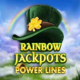 Rainbow Jackpots Power Lines online game logo by Red Tiger Gaming on spellwins.com.pl